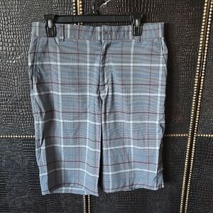 Nike Gray and Blue Flat Front Shorts